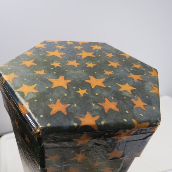 Stars & Saints Wine Box (or tall box) 13" tall Christmas holiday giftable - Picture 3 of 9